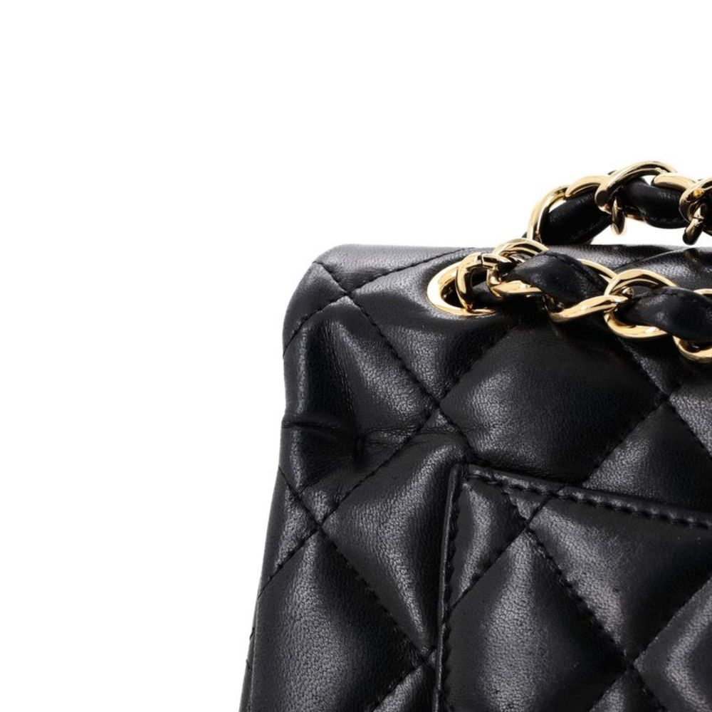 Chanel Classic Double Flap Bag Quilted Lambskin Jumbo Black - Picture 8 of 10